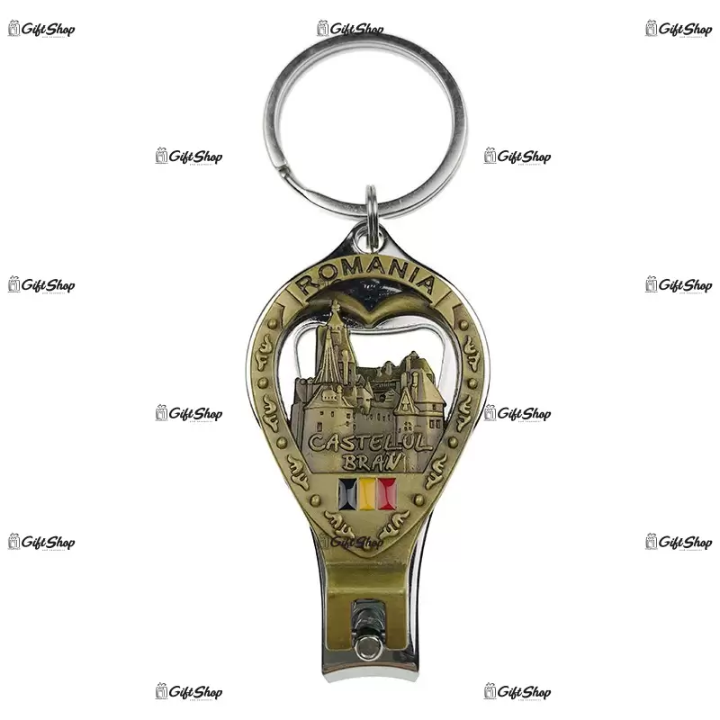 Castelul bran, breloc cu unghiera